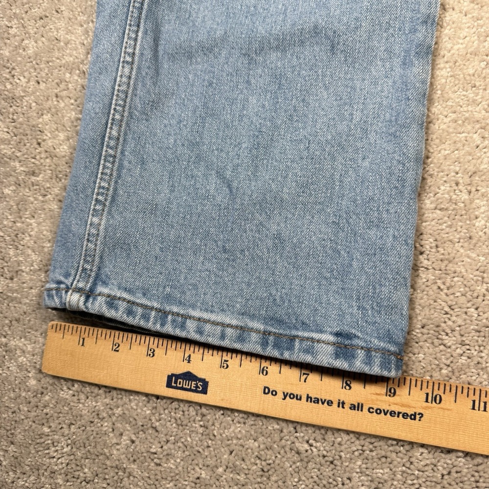 Wrangler Retro Relaxed Boot Jeans Men's 42x32 Blue Light Wash Cotton Denim - Picture 4 of 9